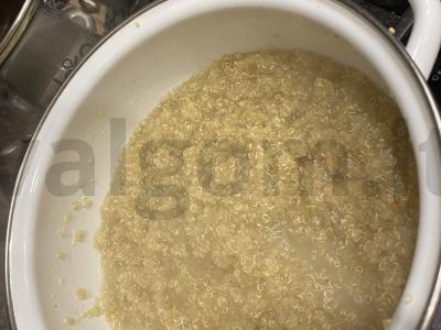 Quinoa su grybais Žingsnis 3
