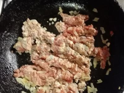 Moliūgų ir maltos mėsos plokštainiai Žingsnis 2