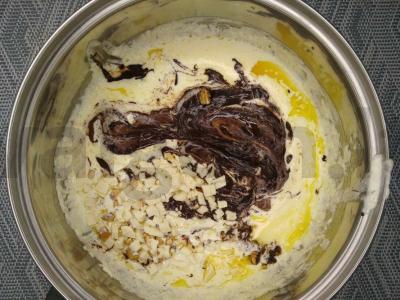 Yummy pyragas su riešutais Žingsnis 2