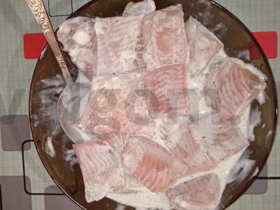 Tilapija grietinėje su pomidorais ir sūriu Žingsnis 3