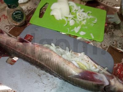 Kepta sterlė su bulvėmis Žingsnis 1