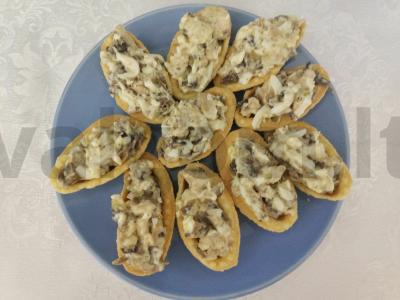 Vištienos ir grybų tartaletės Žingsnis 4
