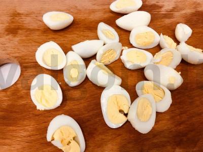 Vitaminų salotos su krevetėmis ir daržovėmis Žingsnis 1