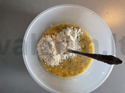 Bananų paplotėliai su vaniliniu cukrumi Žingsnis 3