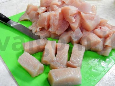 Troškintos bulvės su vištiena Žingsnis 1