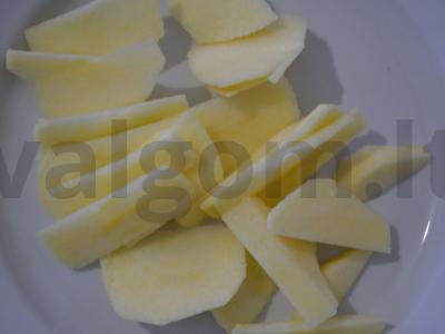 Varškės apkepas su obuoliais kiekvieną dieną Žingsnis 4