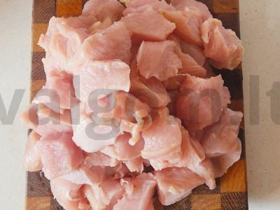 Gardus kalakutienos kebabas garstyčių ir medaus marinate Žingsnis 1