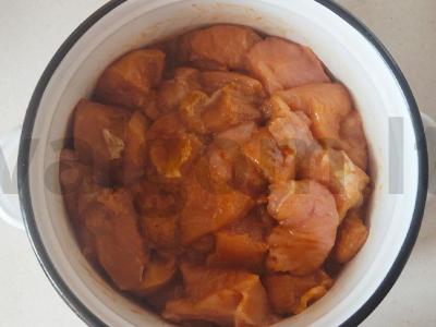 Gardus kalakutienos kebabas garstyčių ir medaus marinate Žingsnis 3