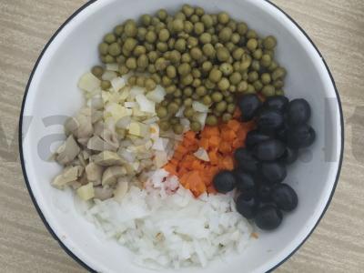 Gavėnios daržovių salotos Žingsnis 2