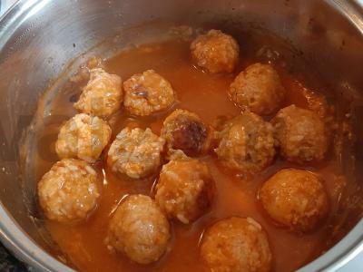 Ežiukai su ryžiais pomidorų padaže Žingsnis 6