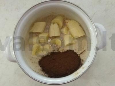 Pasninko blynų pyragas su bananais Žingsnis 2