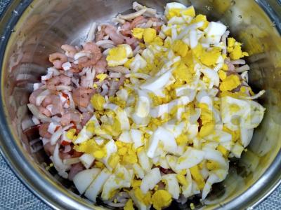 Jūros gėrybių salotos su kalmarais Žingsnis 2