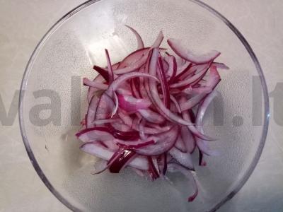 Jūros salotos su skrebučiais Žingsnis 1