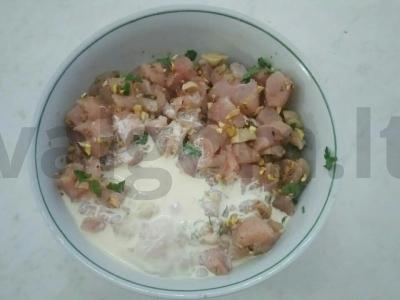 Gausus terinas su pistacijomis ir grybais Žingsnis 2