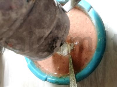 Kepenų paplotėliai ant kefyro su svogūnais Žingsnis 8