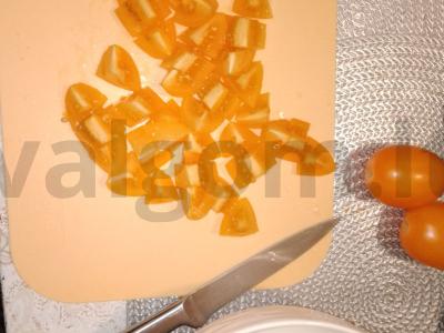 Lengvos šviežių daržovių salotos su mišriomis sėklomis Žingsnis 2