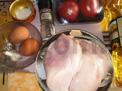 Labai skani vištiena sūrio ir grietinės padaže. Žingsnis 1