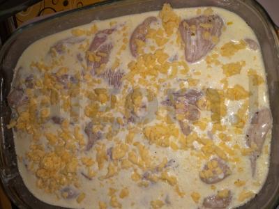 Labai skani vištiena sūrio ir grietinės padaže. Žingsnis 6