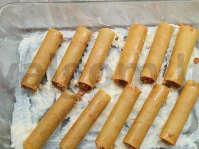 Cannelloni su malta mėsa Žingsnis 6