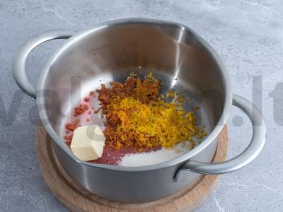 Mandarinų padažas su kotletais Žingsnis 1