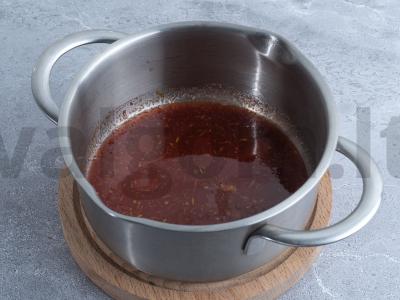 Mandarinų padažas su kotletais Žingsnis 2