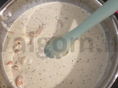 Makaronų lankai su krevetėmis Žingsnis 3