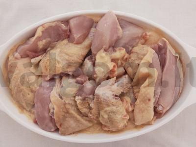 Skanus biryani iš vištienos, ryžių ir daržovių Žingsnis 1