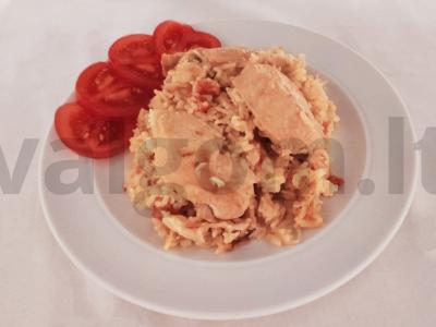 Skanus biryani iš vištienos, ryžių ir daržovių pagrindine nuotrauka