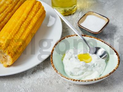 PP kukurūzai su feta ir mėtomis Žingsnis 2