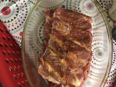 Kiaulienos šonkauliukai su keptomis bulvėmis Žingsnis 3