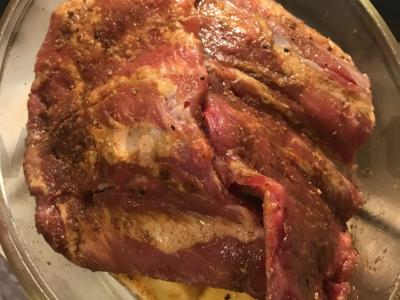 Kiaulienos šonkauliukai su keptomis bulvėmis Žingsnis 5