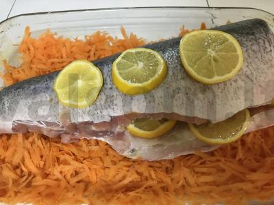 Žuvis ant morkų lovos Žingsnis 4