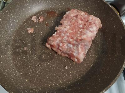 Troškinti kopūstai su malta mėsa, pomidorų pasta ir prieskoniais Žingsnis 2