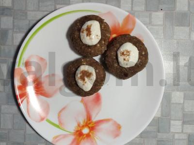 Kokosų sūrio pyragėliai iš linų sėmenų miltų Žingsnis 5
