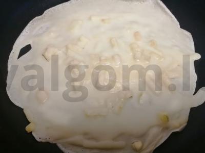 Obuolių blyneliai Žingsnis 6