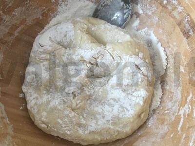 Dietinė duona be mielių su kukurūzų miltais Žingsnis 2