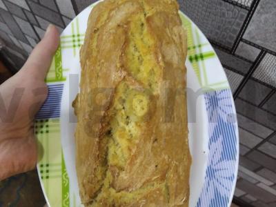 Dietinė duona be mielių su kukurūzų miltais Žingsnis 4