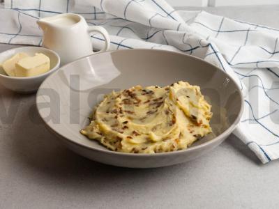 Bulvių košė su keptais austrių grybais ir svogūnais Žingsnis 6