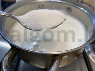 Pieno sriuba su vermišeliais Žingsnis 2