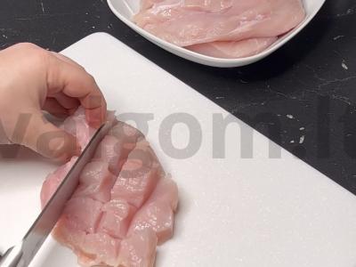 Vištienos filė su grybais Žingsnis 1