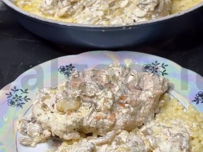 Vištienos filė su grybais pagrindine nuotrauka