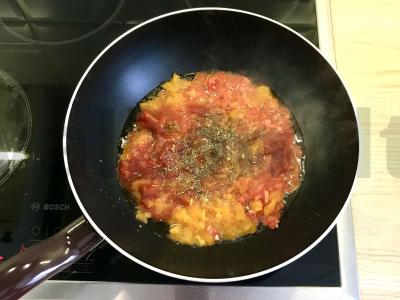 Orzo su krevetėmis pomidorų padaže Žingsnis 3