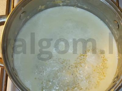 Trapūs bulgurai su pienu Žingsnis 2