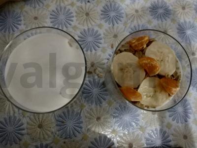 Lengvas vaisių ir grūdų desertas Žingsnis 3