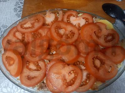 Bulvių apkepas su malta vištiena Žingsnis 4