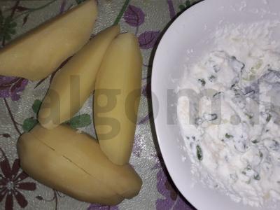 Su padažu keptos bulvės Žingsnis 2