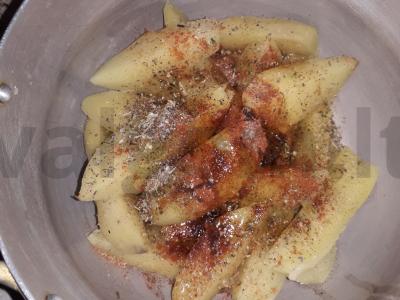 Su padažu keptos bulvės Žingsnis 3