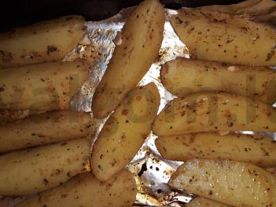 Su padažu keptos bulvės Žingsnis 4