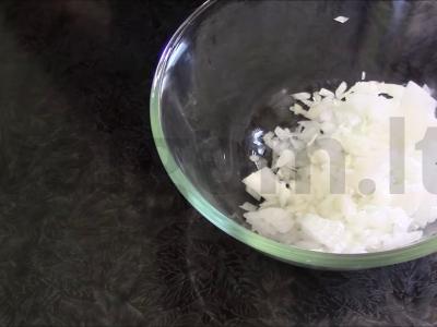 Prancūziškos salotos su obuoliais Žingsnis 1