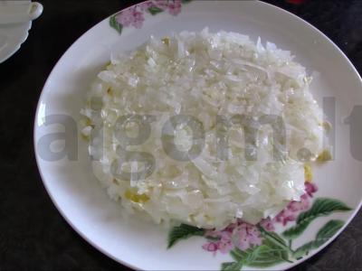 Prancūziškos salotos su obuoliais Žingsnis 3